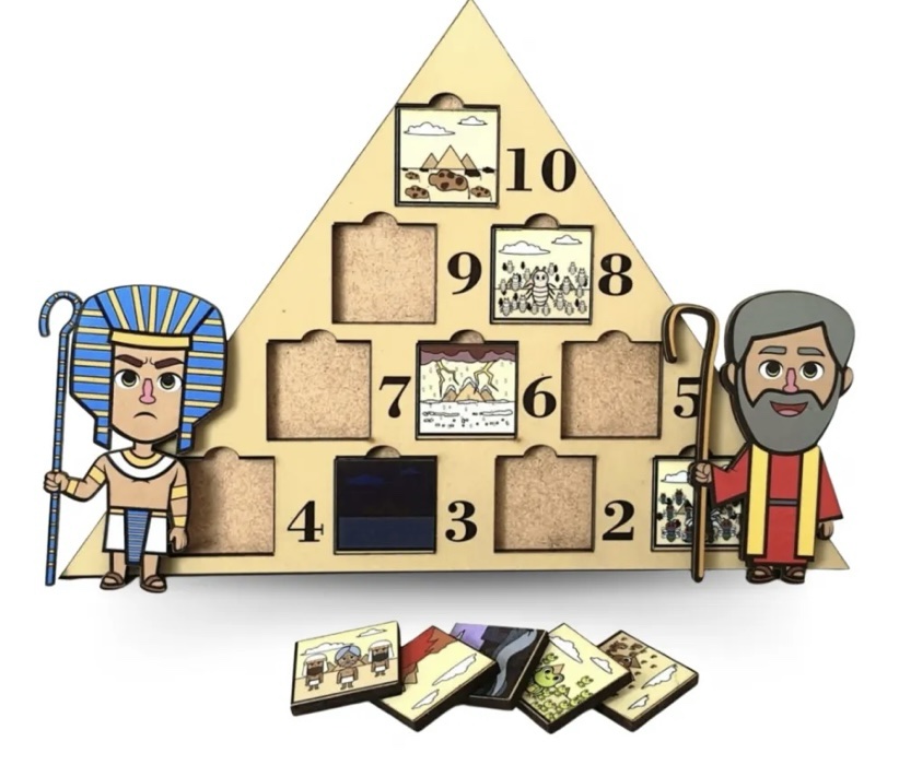 10 Plagues of Egypt Pyramid Puzzle